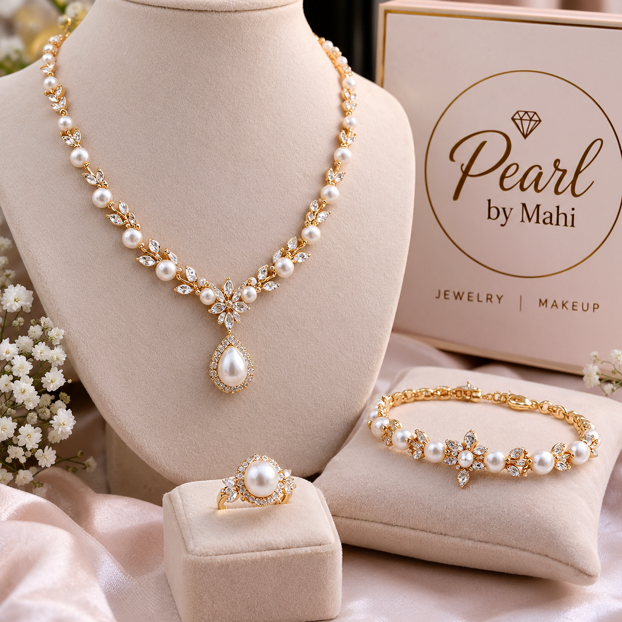Pearl and Gold Jewelry Collection
